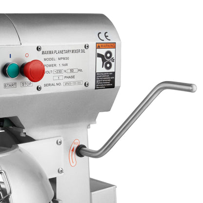 Maxima Planetary Mixer 30L - Up to 15kg Dough - 3 Speeds - RVSVoordeel