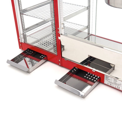 Maxima Popcorn Machine with Heated Showcase + - 3kg Popcorn per hour - RVSVoordeel