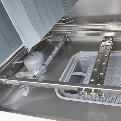 Maxima Rack Conveyor Dishwasher 50 x 50cm - Exit Left side - 400V - RVSVoordeel
