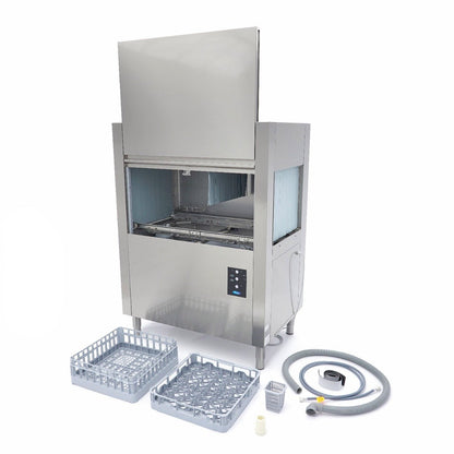Maxima Rack Conveyor Dishwasher 50 x 50cm - Exit Right side - 400V - RVSVoordeel