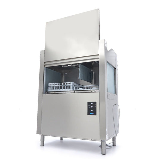 Maxima Rack Conveyor Dishwasher 50 x 50cm - Exit Right side - 400V - RVSVoordeel