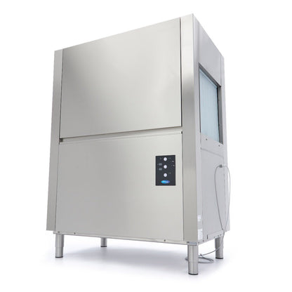 Maxima Rack Conveyor Dishwasher 50 x 50cm - Exit Right side - 400V - RVSVoordeel