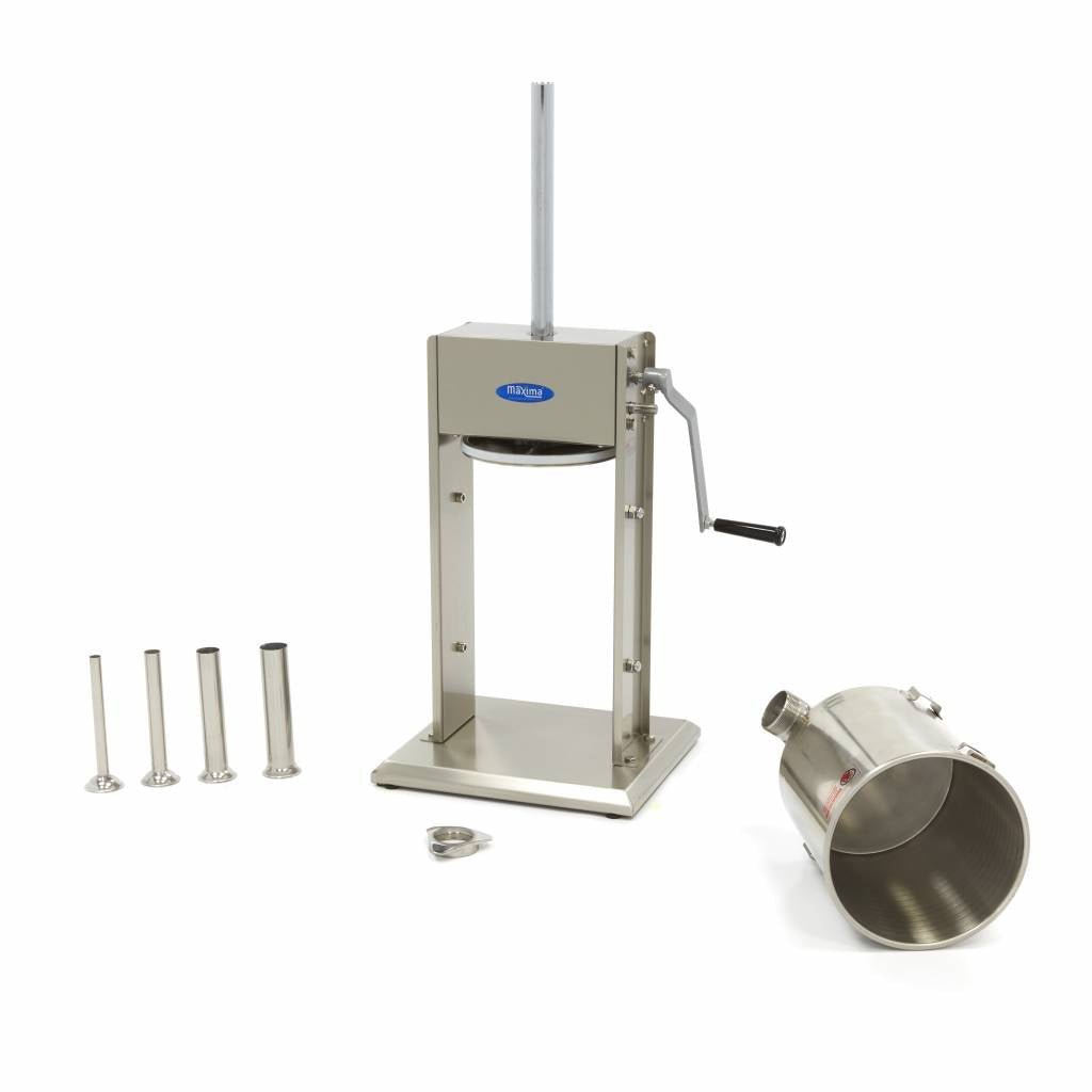 Maxima Sausage Filler 10L - Standing Model - incl 4 Filling Tubes - RVSVoordeel