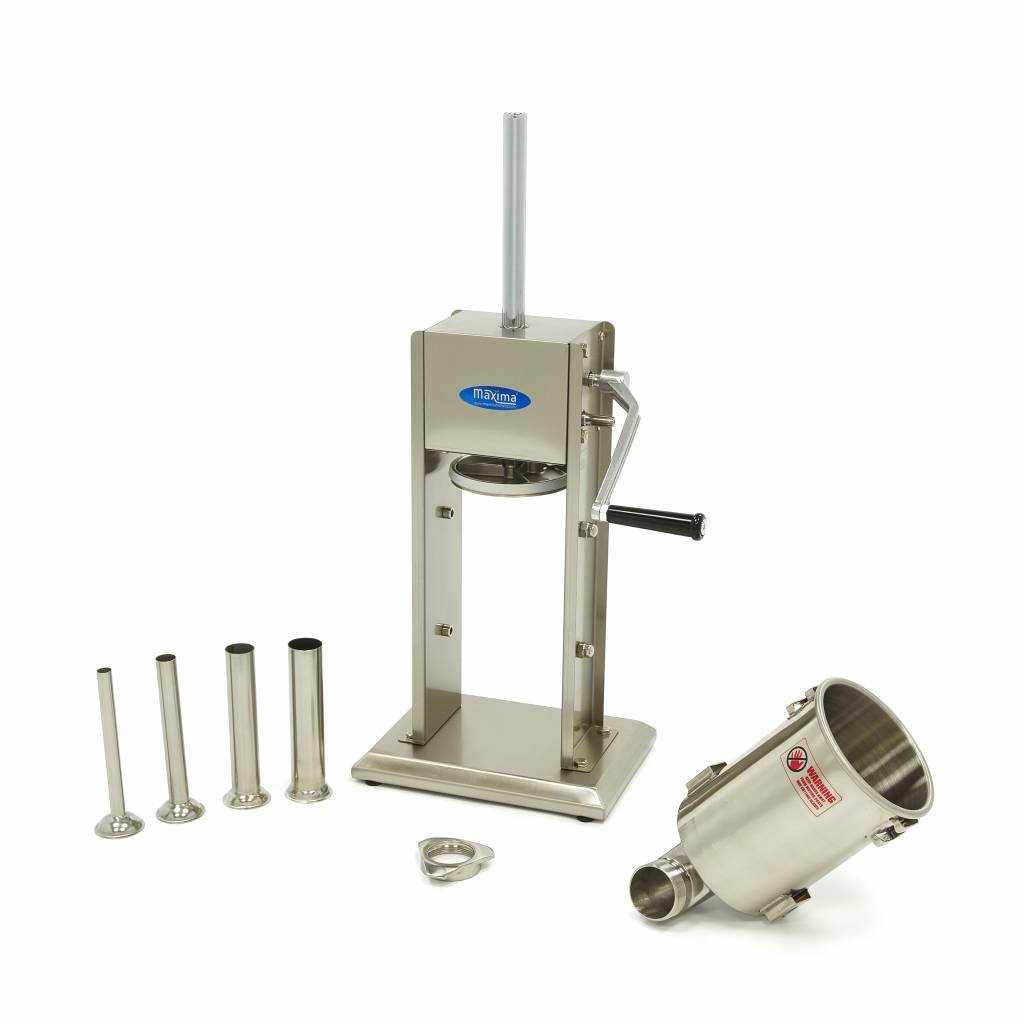 Maxima Sausage Filler 3L - Standing Model - incl 4 Filling Tubes - RVSVoordeel