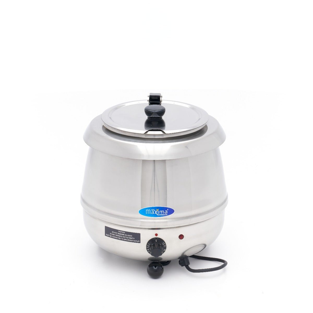 Maxima Soup Kettle 10L - Removable Inner Pot - Stainless Steel - with Spoon Recess - RVSVoordeel