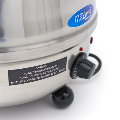 Maxima Soup Kettle 10L - Removable Inner Pot - Stainless Steel - with Spoon Recess - RVSVoordeel