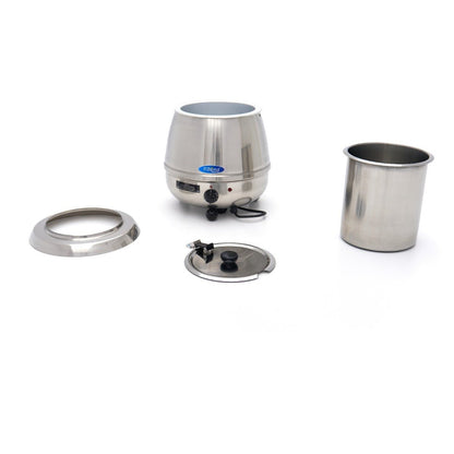 Maxima Soup Kettle 10L - Removable Inner Pot - Stainless Steel - with Spoon Recess - RVSVoordeel