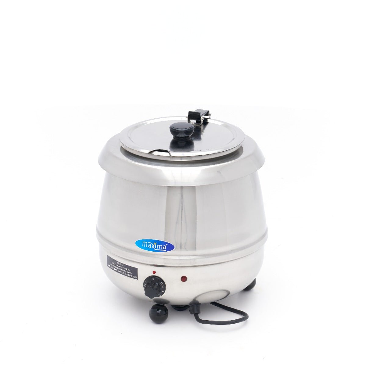 Maxima Soup Kettle 10L - Removable Inner Pot - Stainless Steel - with Spoon Recess - RVSVoordeel