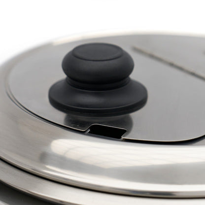 Maxima Soup Kettle 13L - Removable Inner Pot - with integrated Lid Flap & Spoon Recess - RVSVoordeel