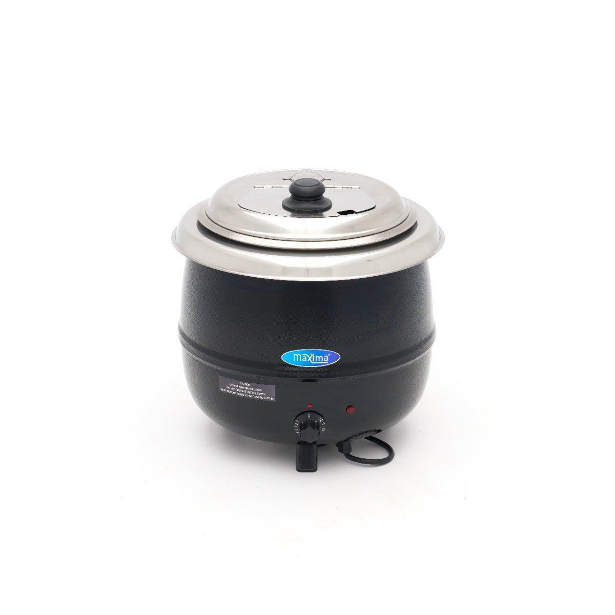 Maxima Soup Kettle 13L - Removable Inner Pot - with integrated Lid Flap & Spoon Recess - RVSVoordeel