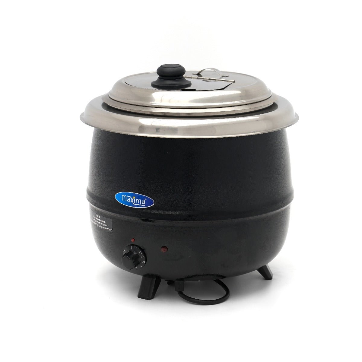 Maxima Soup Kettle 13L - Removable Inner Pot - with integrated Lid Flap & Spoon Recess - RVSVoordeel