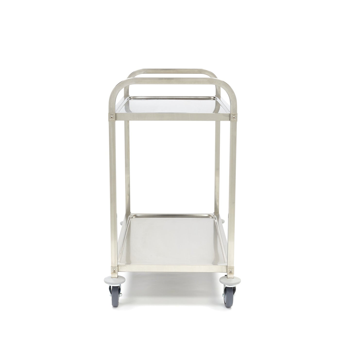 Maxima Stainless Steel Serving Trolley - 2 Shelves - RVSVoordeel