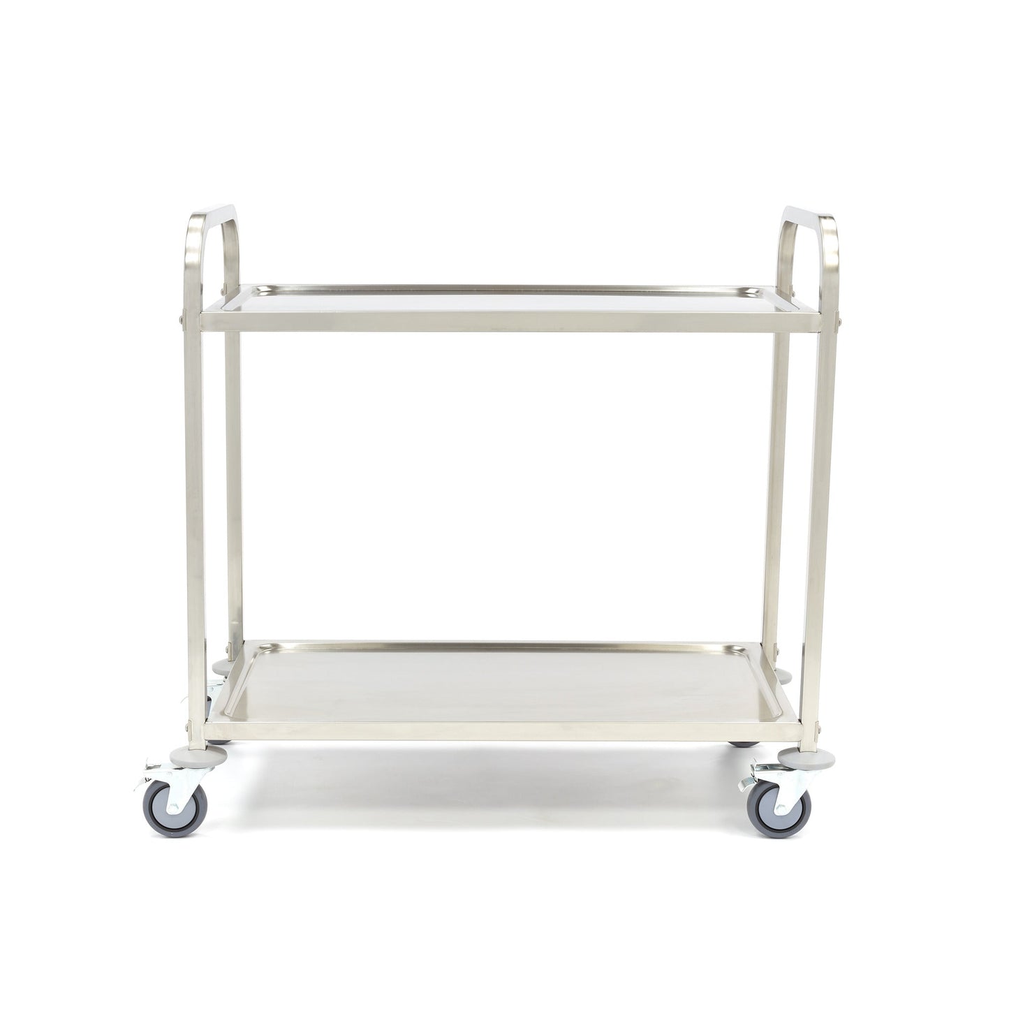 Maxima Stainless Steel Serving Trolley - 2 Shelves - RVSVoordeel