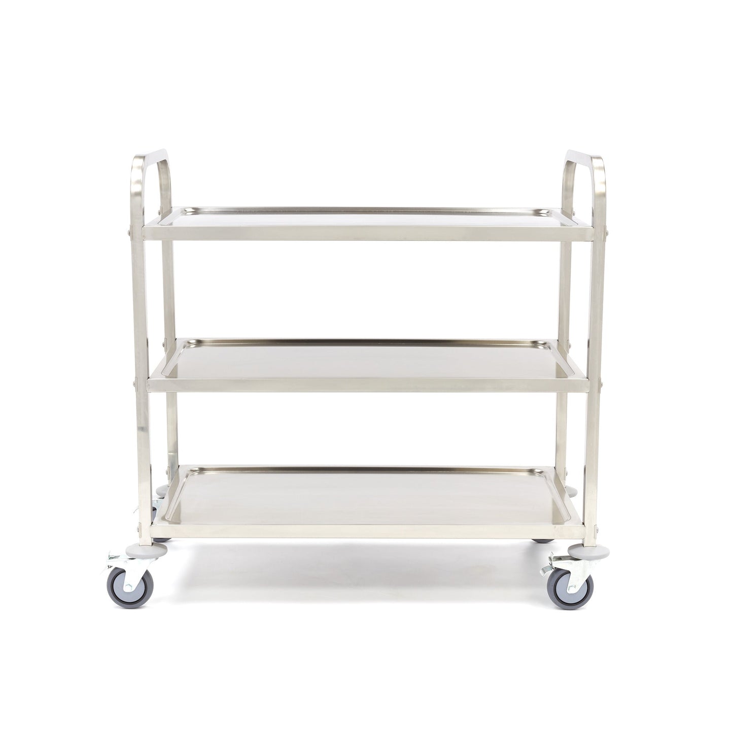 Maxima Stainless Steel Serving Trolley - 3 Shelves - RVSVoordeel