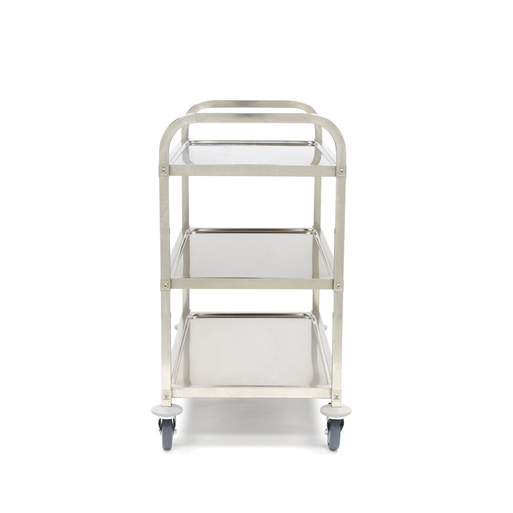 Maxima Stainless Steel Serving Trolley - 3 Shelves - RVSVoordeel