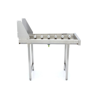 Maxima Stainless Steel Straight Roller Table - for Rack Conveyor Dishwasher - RVSVoordeel