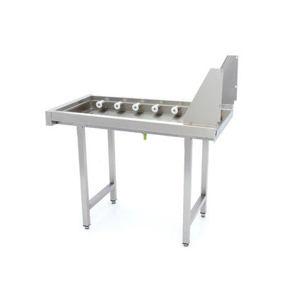 Maxima Stainless Steel Straight Roller Table - for Rack Conveyor Dishwasher - RVSVoordeel