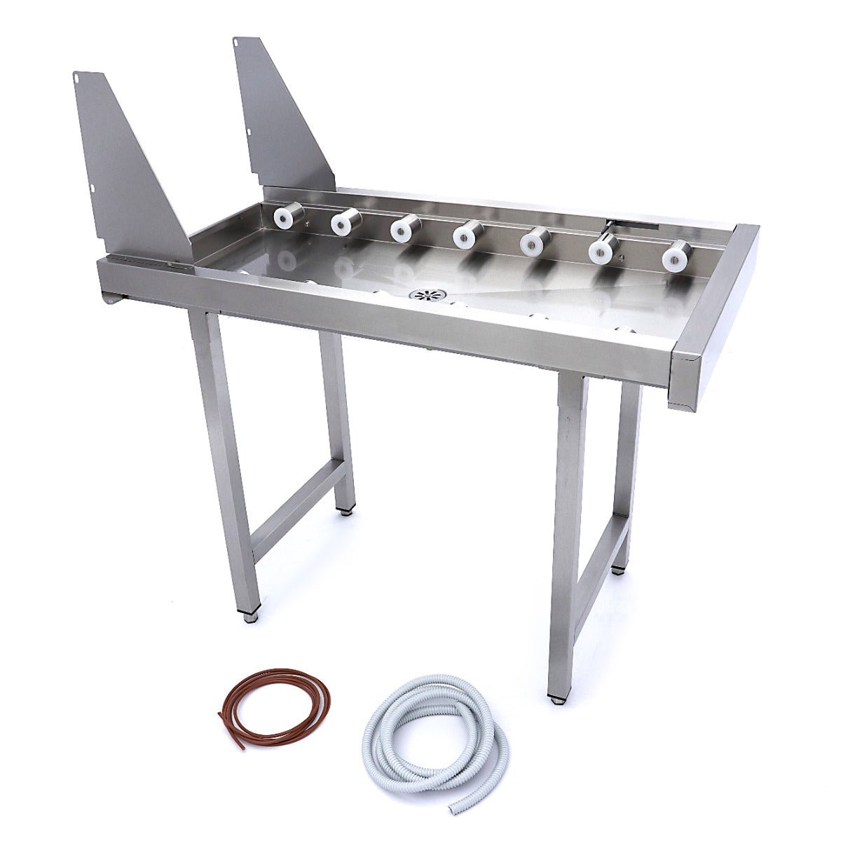Maxima Stainless Steel Straight Roller Table - for Rack Conveyor Dishwasher - RVSVoordeel