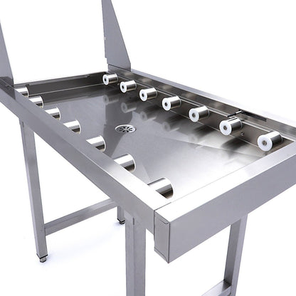 Maxima Stainless Steel Straight Roller Table - for Rack Conveyor Dishwasher - RVSVoordeel