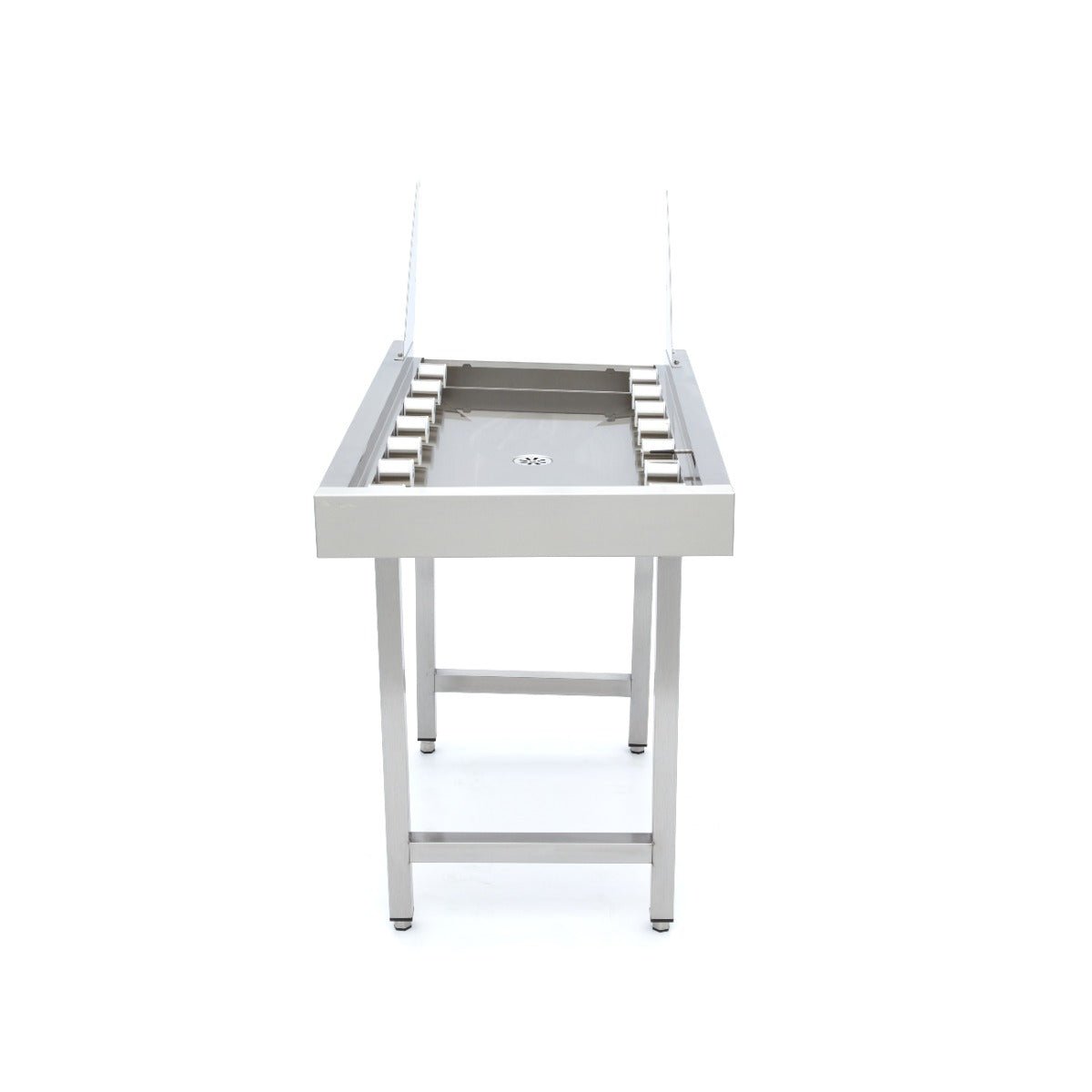 Maxima Stainless Steel Straight Roller Table - for Rack Conveyor Dishwasher - RVSVoordeel