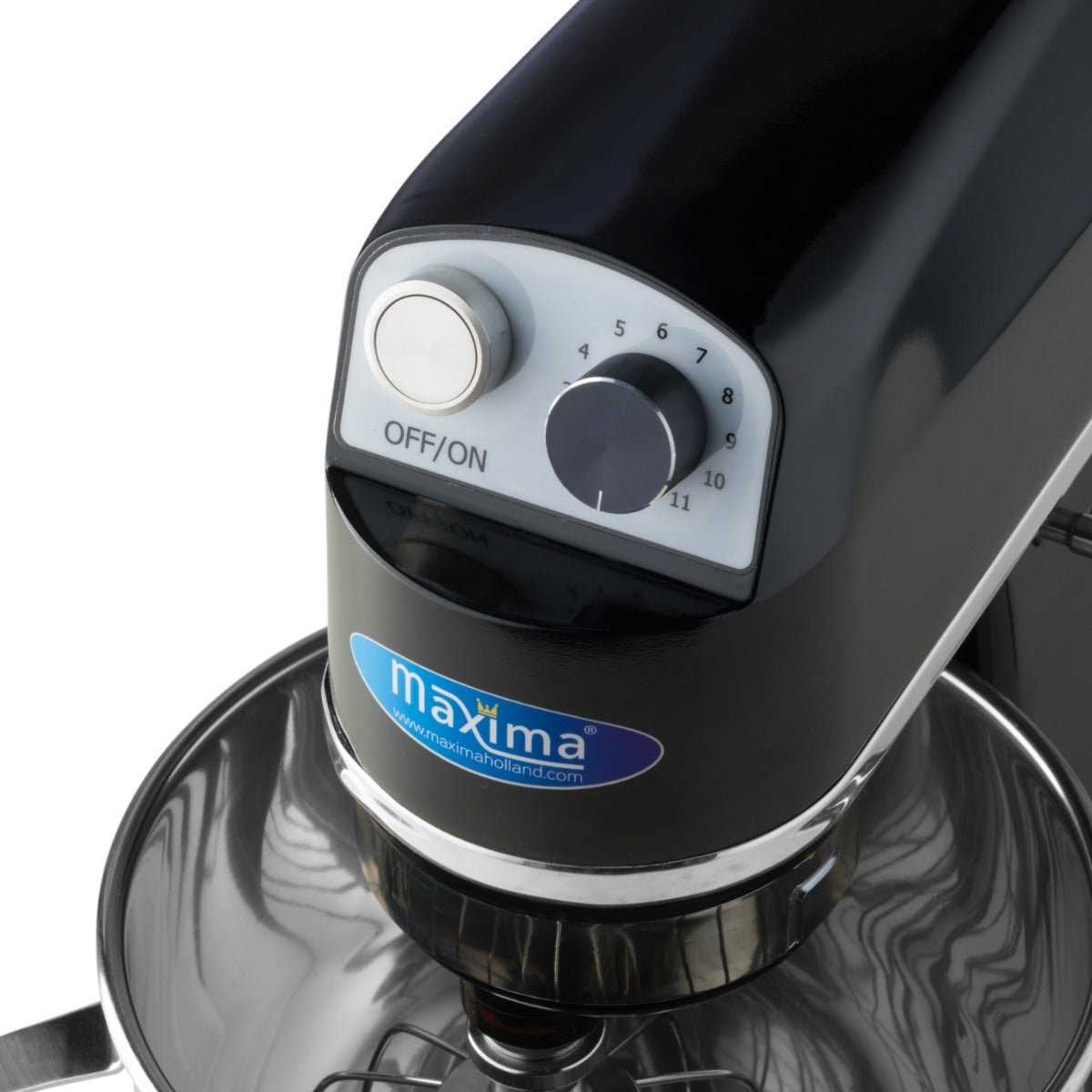 Maxima Stand Mixer 7L Black - Up to 2kg Dough - 11 Speeds - RVSVoordeel