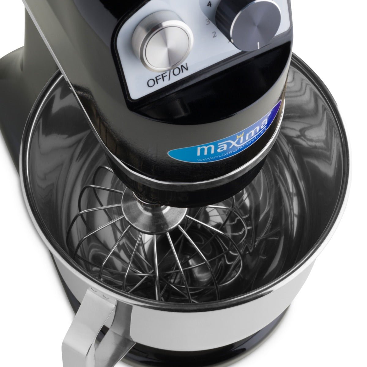 Maxima Stand Mixer 7L Black - Up to 2kg Dough - 11 Speeds - RVSVoordeel