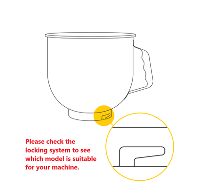 Maxima Stand Mixer 7L - Stainless Steel Mixing Bowl - RVSVoordeel
