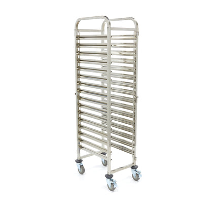 Maxima Tray Trolley - Gastronorm - Fits 16 x 1/1 GN Trays - excl GN Trays - RVSVoordeel