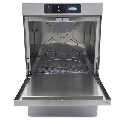Maxima Undercounter Dishwasher 40 x 40cm - with Drain, Rinse Aid and Soap Pump - Digital Display - 230V - RVSVoordeel