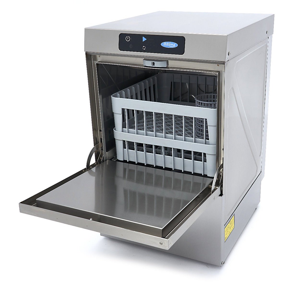 Maxima Undercounter Dishwasher 40 x 40cm - with Drain, Rinse Aid and Soap Pump - Digital Display - 230V - RVSVoordeel