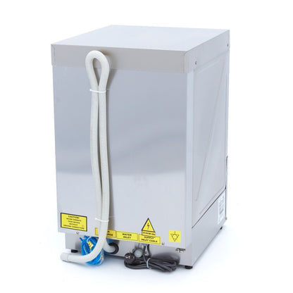 Maxima Undercounter Dishwasher 40 x 40cm - with Drain, Rinse Aid and Soap Pump - Digital Display - 230V - RVSVoordeel