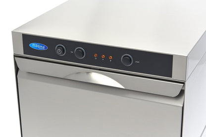 Maxima Undercounter Dishwasher 40 x 40cm - with Drain, Rinse Aid and Soap Pumps - 230V - RVSVoordeel
