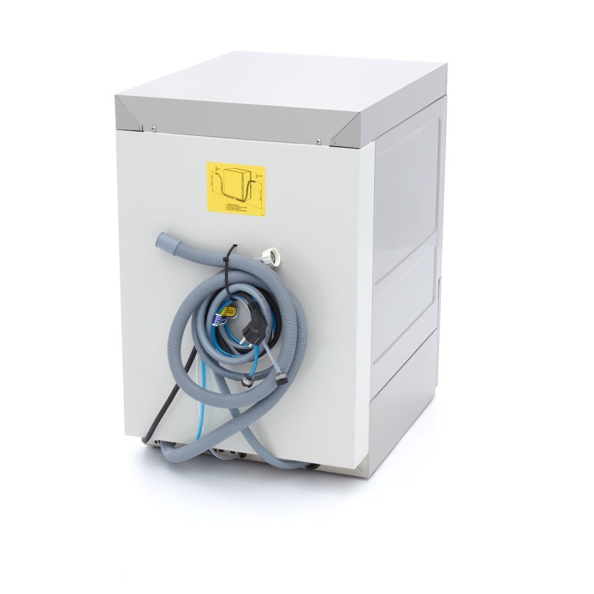 Maxima Undercounter Dishwasher 40 x 40cm - with Drain, Rinse Aid and Soap Pumps - 230V - RVSVoordeel
