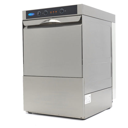 Maxima Undercounter Dishwasher 40 x 40cm - with Drain, Rinse Aid and Soap Pumps - 230V - RVSVoordeel
