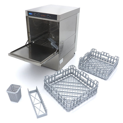 Maxima Undercounter Dishwasher 40 x 40cm - with Rinse Aid Pump - 230V - RVSVoordeel