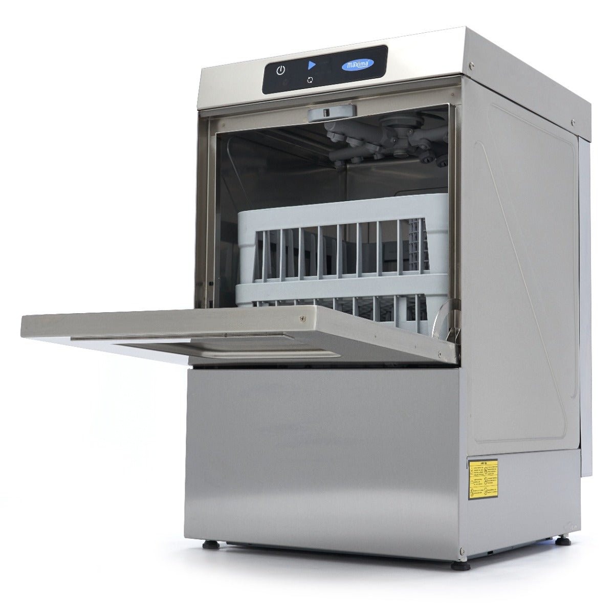 Maxima Undercounter Dishwasher 40 x 40cm - with Rinse Aid Pump - Digital Display - 230V - RVSVoordeel