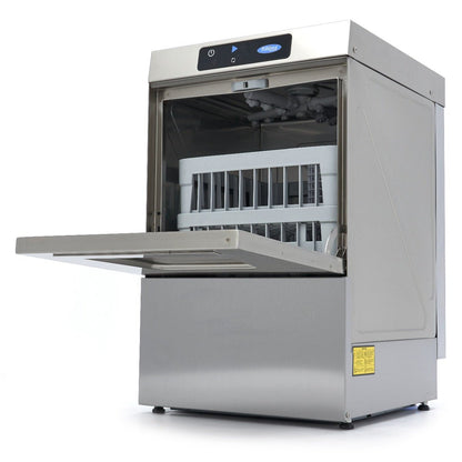 Maxima Undercounter Dishwasher 40 x 40cm - with Rinse Aid Pump - Digital Display - 230V - RVSVoordeel
