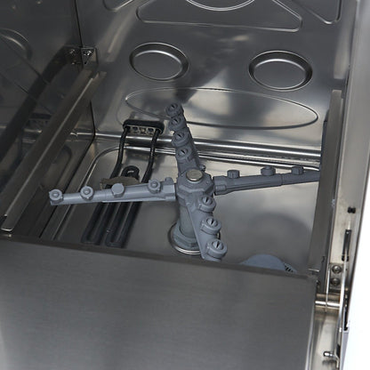 Maxima Undercounter Dishwasher 40 x 40cm - with Rinse Aid Pump - Digital Display - 230V - RVSVoordeel