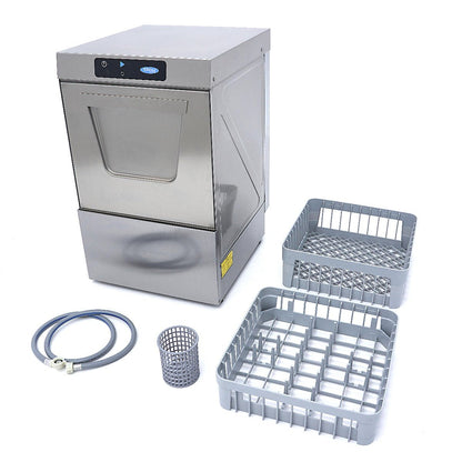 Maxima Undercounter Dishwasher 40 x 40cm - with Rinse Aid Pump - Digital Display - 230V - RVSVoordeel