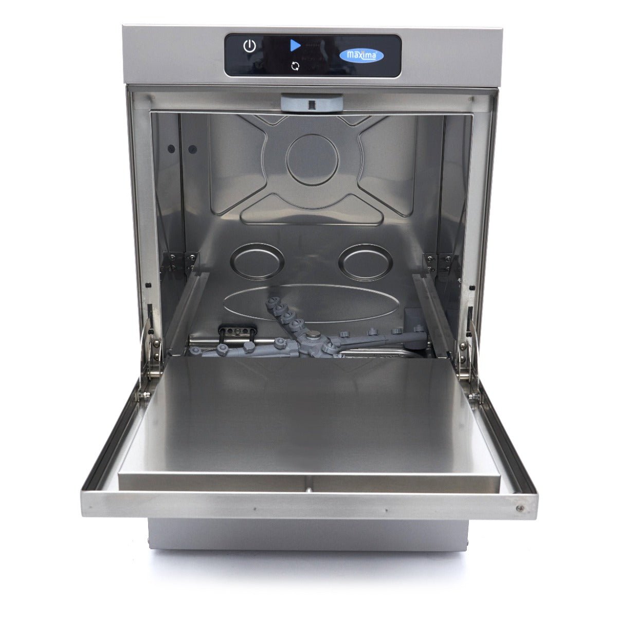 Maxima Undercounter Dishwasher 40 x 40cm - with Rinse Aid Pump - Digital Display - 230V - RVSVoordeel