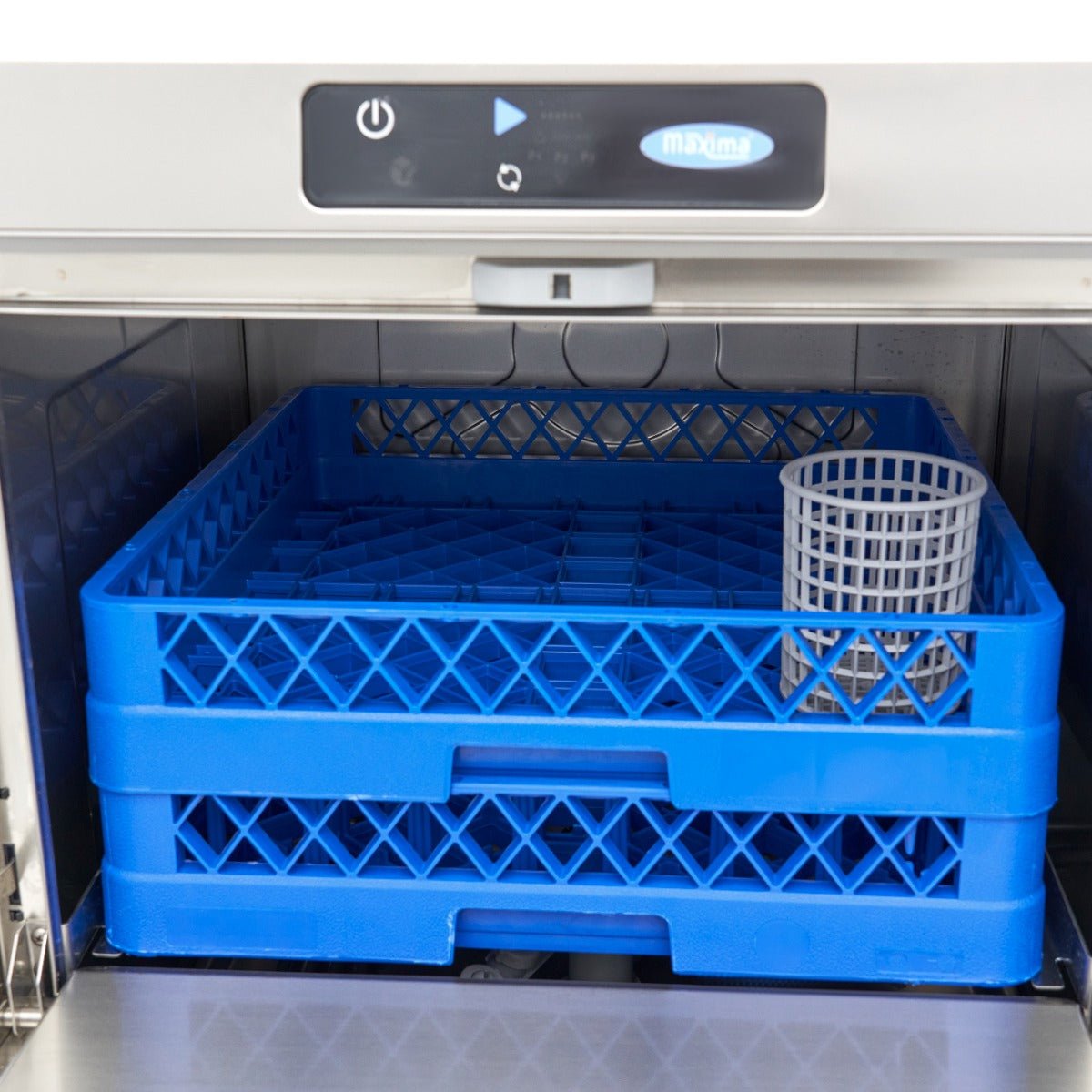 Maxima Undercounter Dishwasher 50 x 50cm - with Drain, Rinse Aid and Soap Pump - Digital Display - 230V - RVSVoordeel
