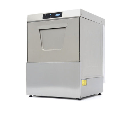 Maxima Undercounter Dishwasher 50 x 50cm - with Drain, Rinse Aid and Soap Pump - Digital Display - 230V - RVSVoordeel