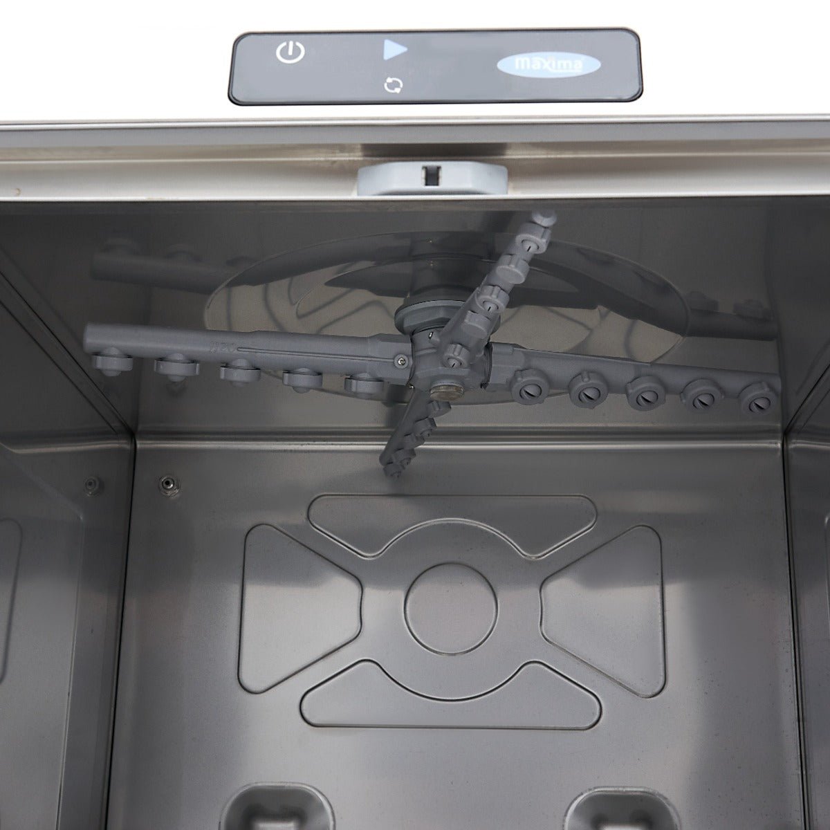Maxima Undercounter Dishwasher 50 x 50cm - with Drain, Rinse Aid and Soap Pump - Digital Display - 230V - RVSVoordeel