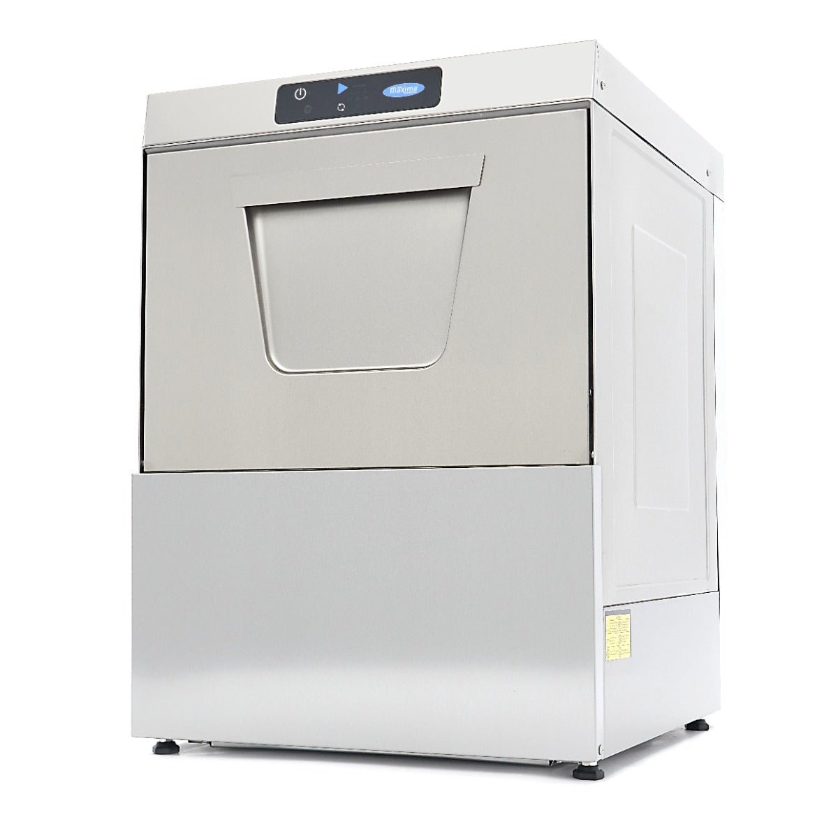 Maxima Undercounter Dishwasher 50 x 50cm - with Drain, Rinse Aid and Soap Pump - Digital Display - 400V - RVSVoordeel