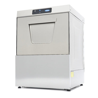 Maxima Undercounter Dishwasher 50 x 50cm - with Drain, Rinse Aid and Soap Pump - Digital Display - 400V - RVSVoordeel