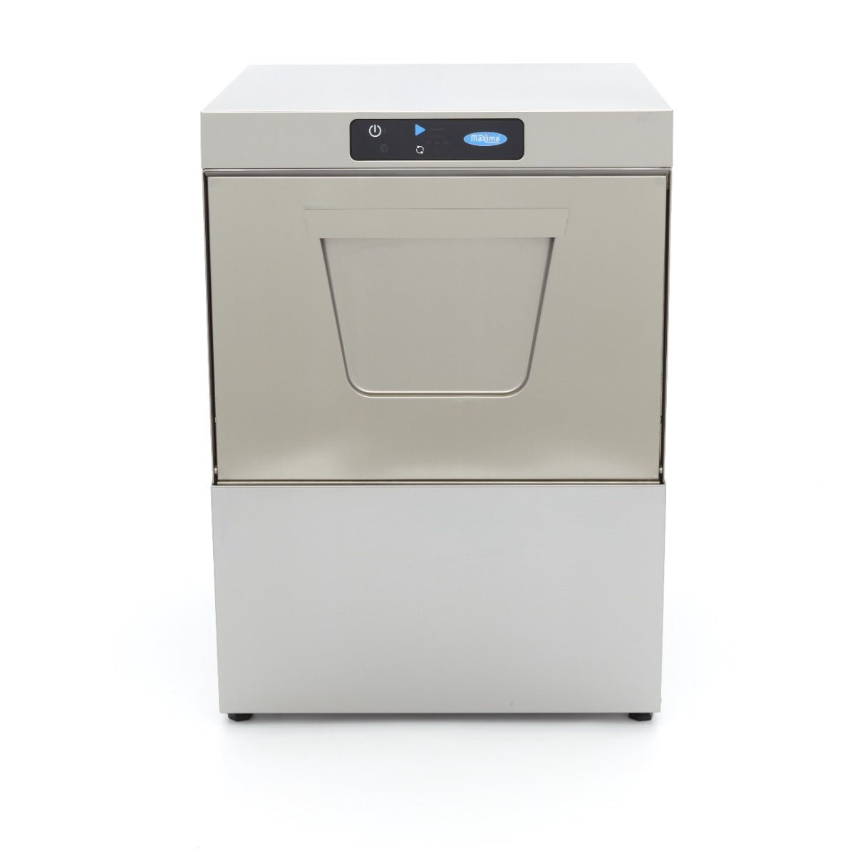 Maxima Undercounter Dishwasher 50 x 50cm - with Drain, Rinse Aid and Soap Pump - Digital Display - 400V - RVSVoordeel