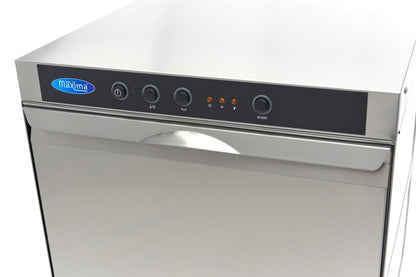 Maxima Undercounter Dishwasher 50 x 50cm - with Drain, Rinse Aid and Soap Pumps - 400V - RVSVoordeel
