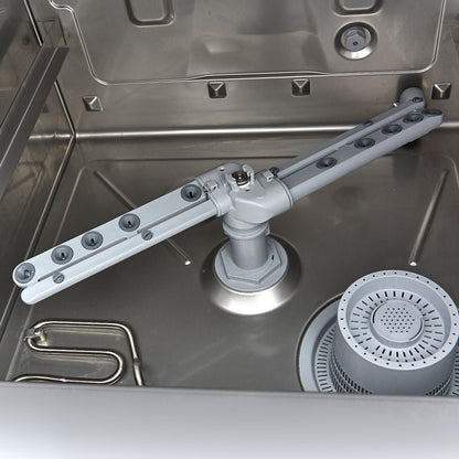 Maxima Undercounter Dishwasher 50 x 50cm - with Drain, Rinse Aid and Soap Pumps - 400V - RVSVoordeel