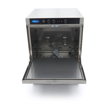 Maxima Undercounter Dishwasher 50 x 50cm - with Rinse Aid Pump - 400V - RVSVoordeel