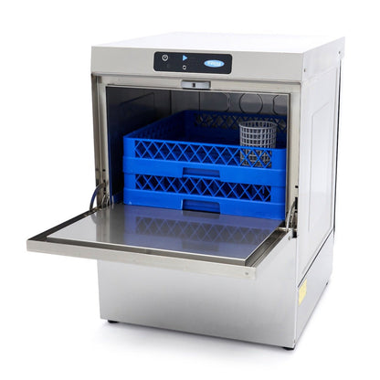 Maxima Undercounter Dishwasher 50 x 50cm - with Rinse Aid Pump - Digital Display - 230V - RVSVoordeel